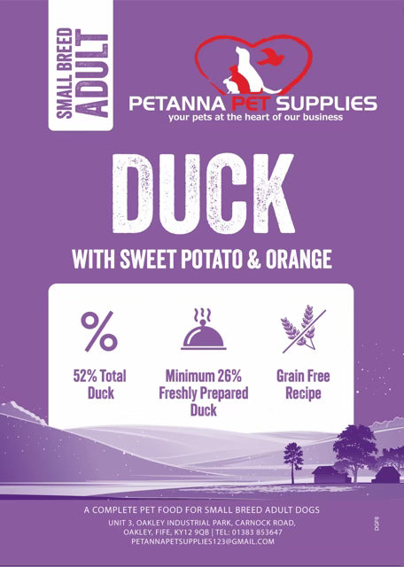 Grain Free Small Breed Blend - Duck with sweet potato and orange