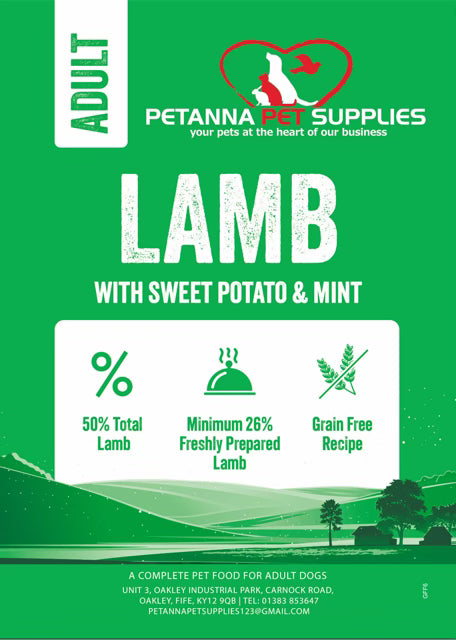 Grain Free Adult Blend - Lamb with sweet potato and mint