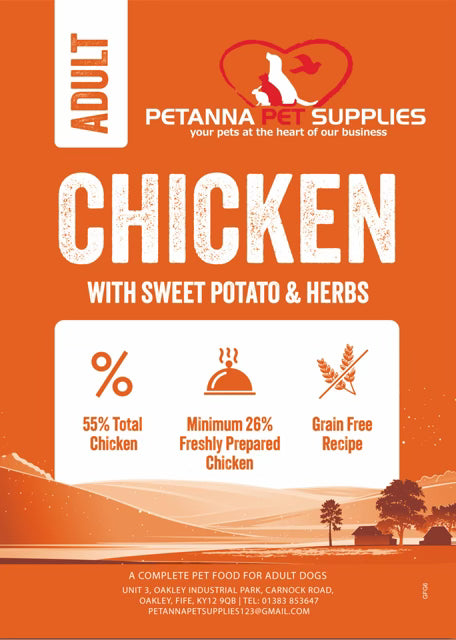 Grain Free Adult Blend - Chicken with sweet potato and herb