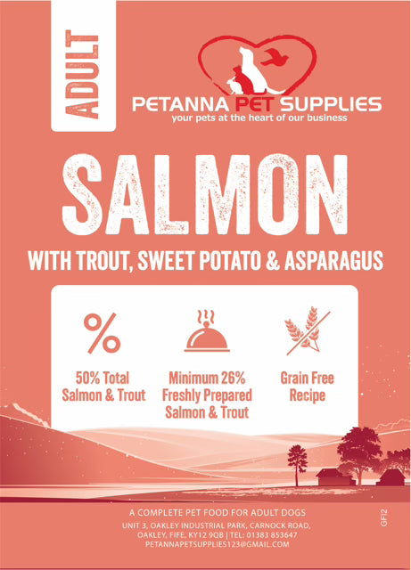 Grain Free Adult Blend - Salmon with trout, sweet potato and asparagus