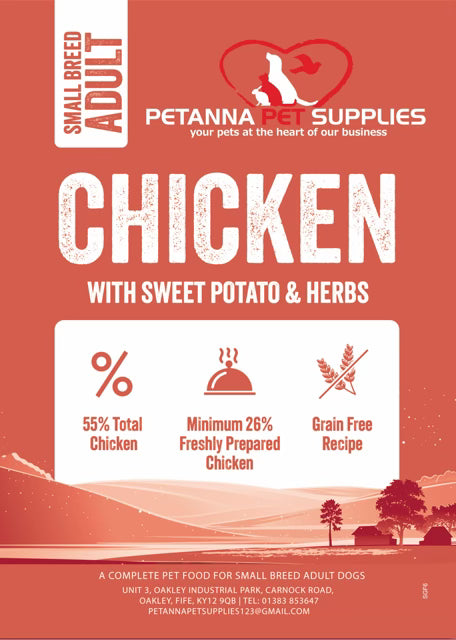 Grain Free Small Breed Blend - Chicken with sweet potato and herbs