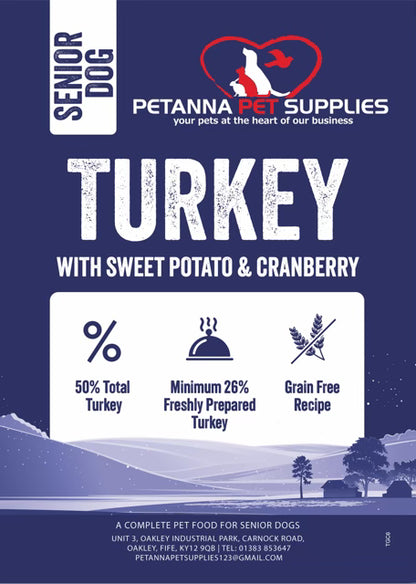 Grain Free Adult (Senior) Blend - Turkey with sweet potato and cranberry