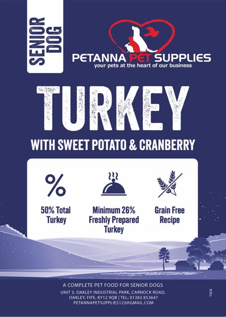 Grain Free Adult (Senior) Blend - Turkey with sweet potato and cranberry
