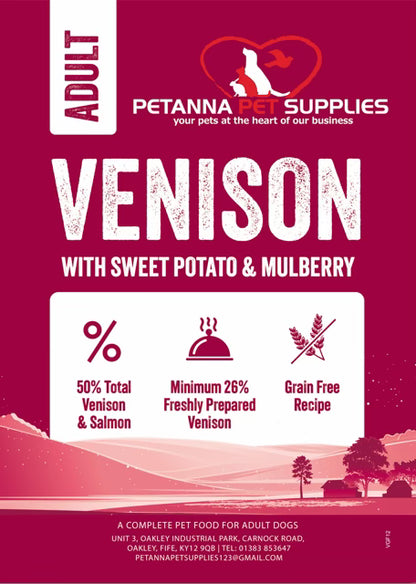 Grain Free Adult Blend - Venison with sweet potato and mulberry