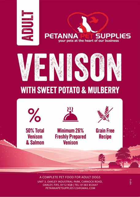 Grain Free Adult Blend - Venison with sweet potato and mulberry